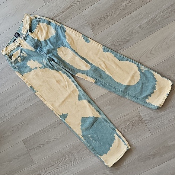 BDG High Rise Baggy Drip Dyed Denim Jeans, Size 26 - Picture 2 of 15